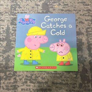 Peppa Pig George Catches a Cold Book - Blue and Green Cover